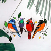 Birds Stained Glass Window Hangings - Libiyi